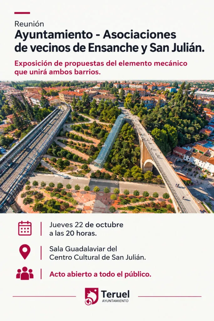Teruel debate la conexión mecánica entre San Julián y el Ensanche