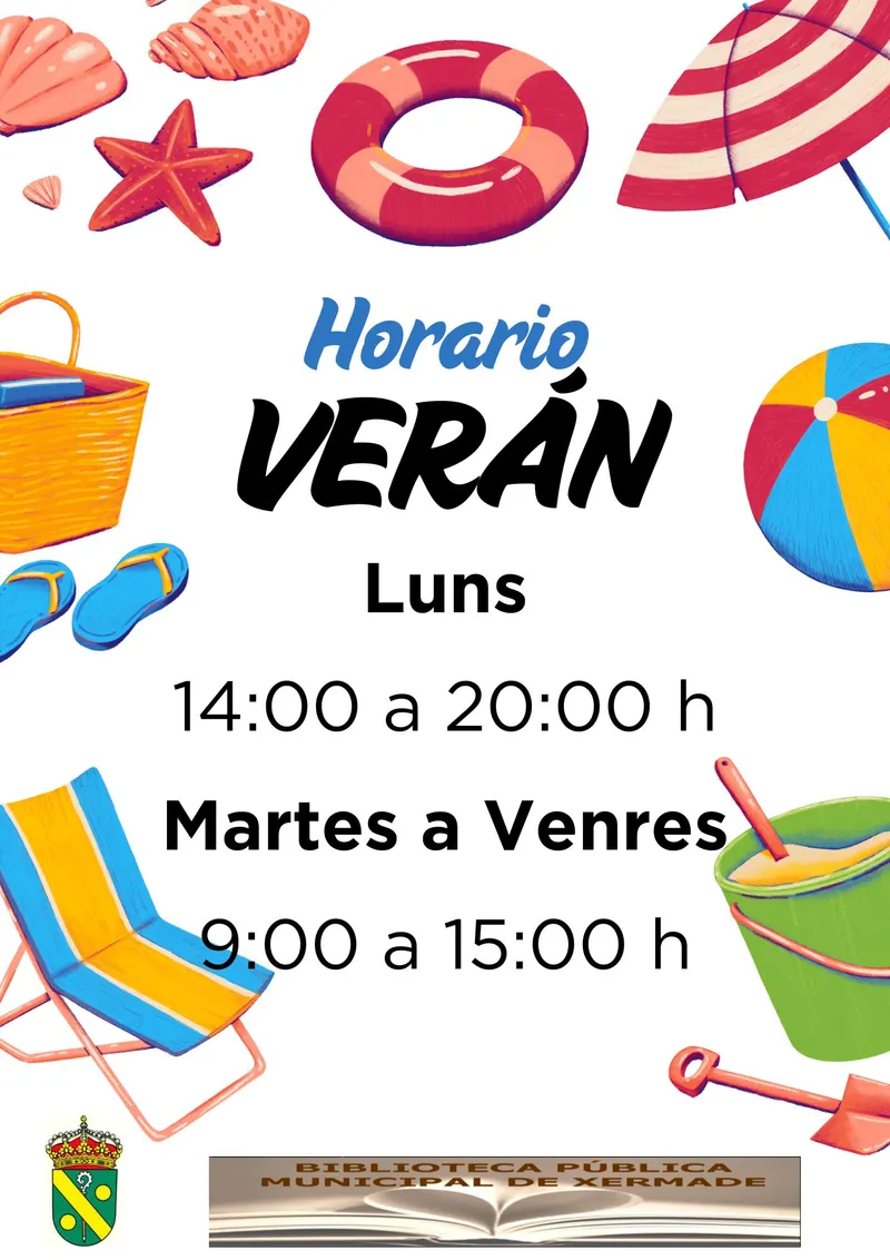 La Biblioteca de Xermade adapta su horario al verano a partir del 1 de julio