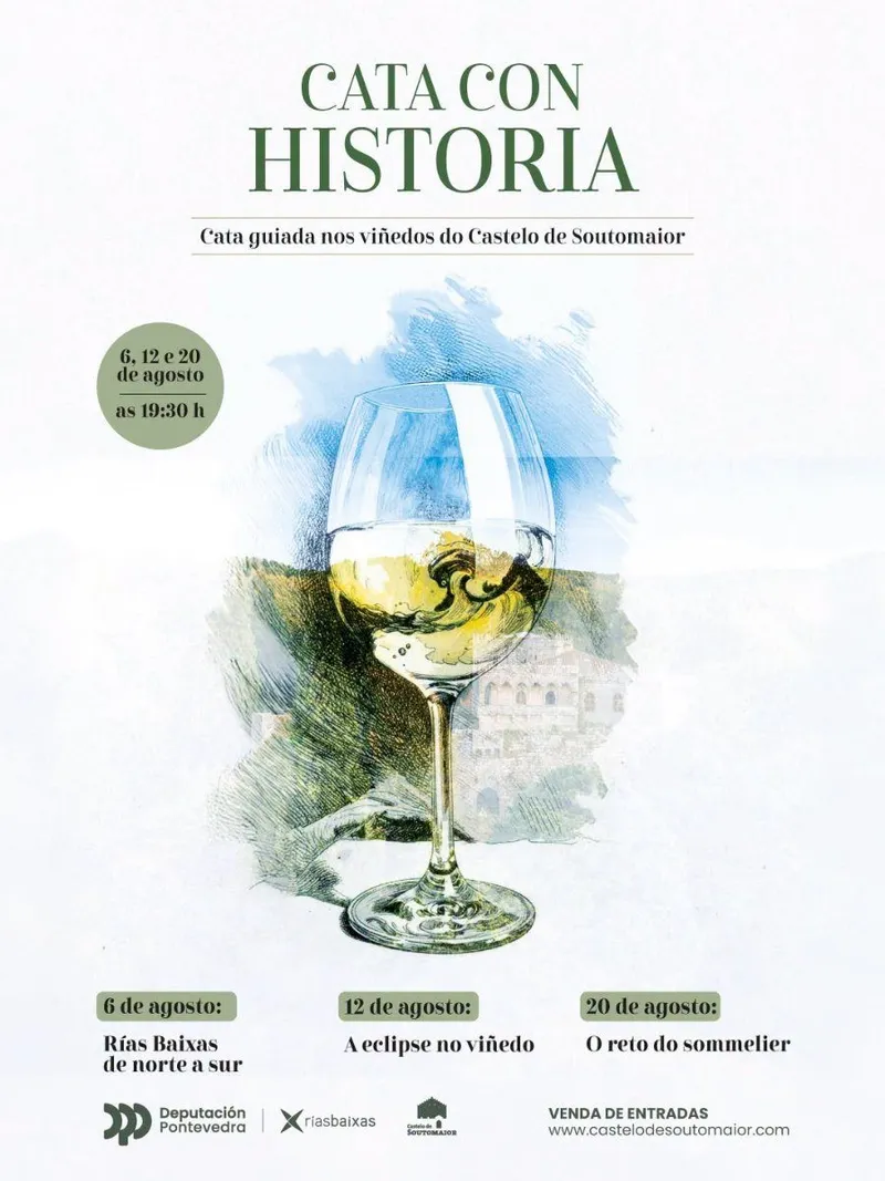 La Diputación de Pontevedra organiza una cata de vinos y observación de eclipse en el Castelo de Soutomaior