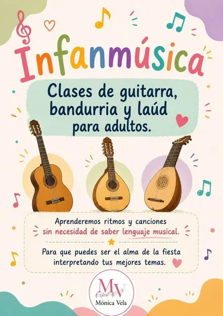 Quero abre inscripciones para clases gratuitas de guitarra, bandurria y laúd para adultos