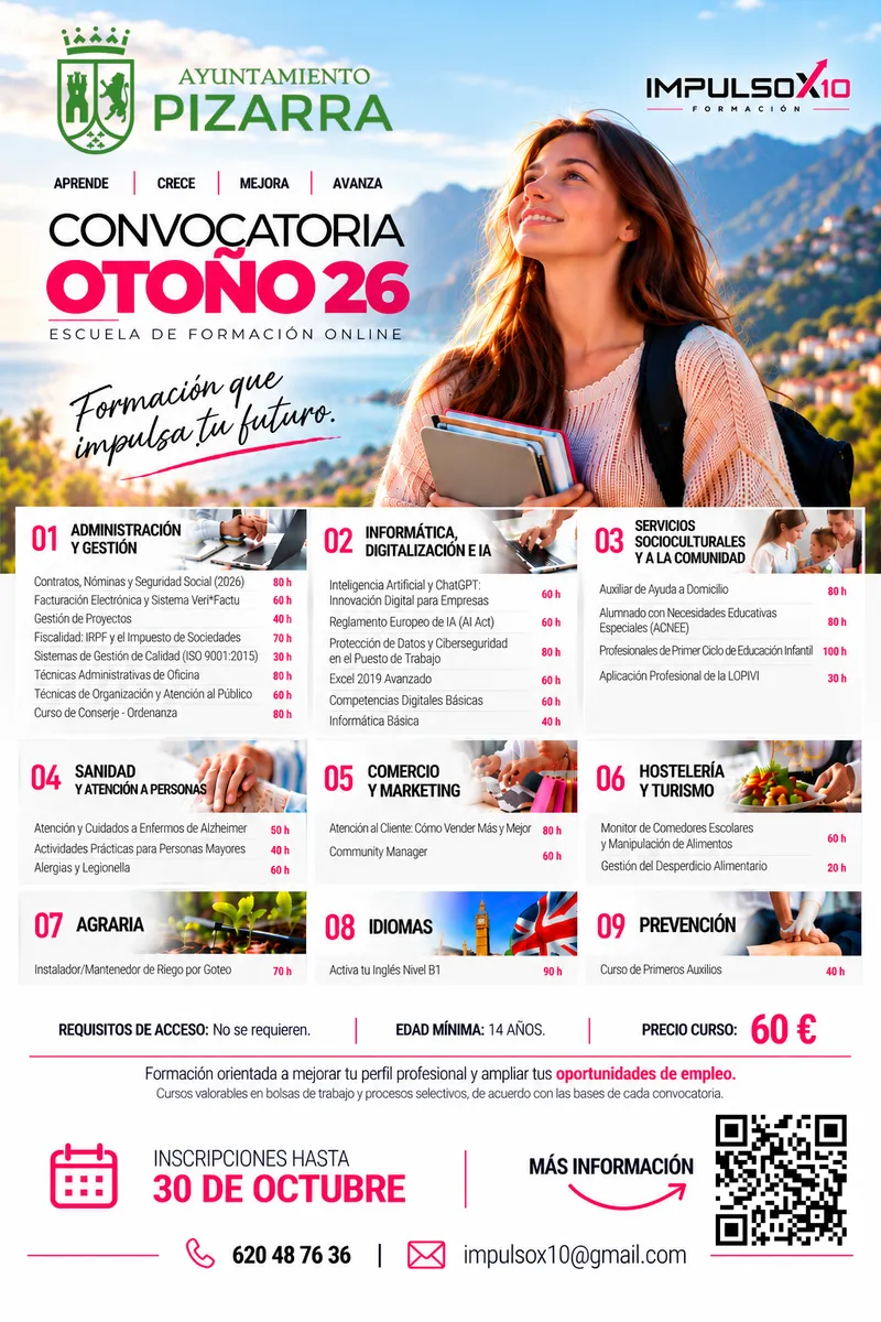 Pizarra lanza su Escuela de Formación Online de Otoño con cursos a 60 euros