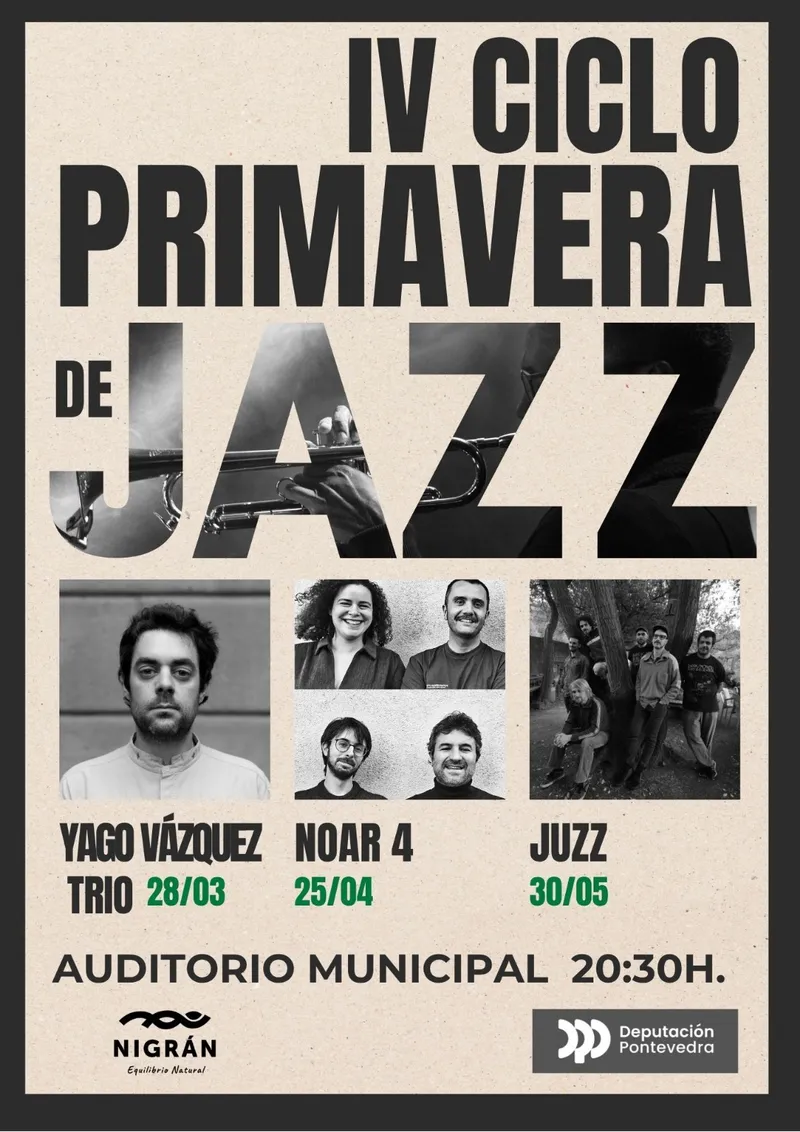 Nigrán celebra su IV ciclo de conciertos 'Primavera de Jazz' con artistas gallegos de renombre