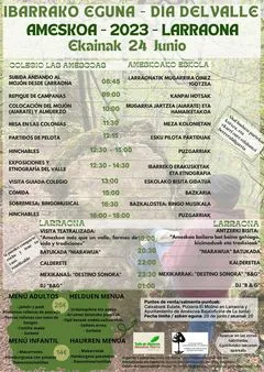 Larraona celebra el Día del Valle de Améscoa con actividades culturales y senderismo