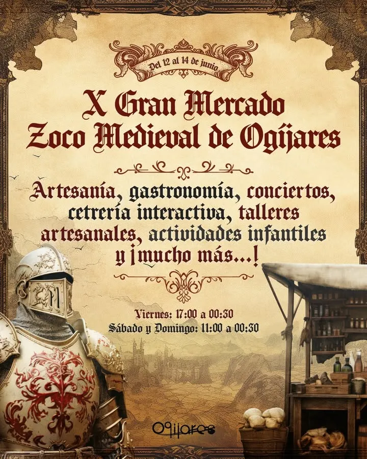Ogíjares revive su pasado medieval con el Gran Mercado Zoco
