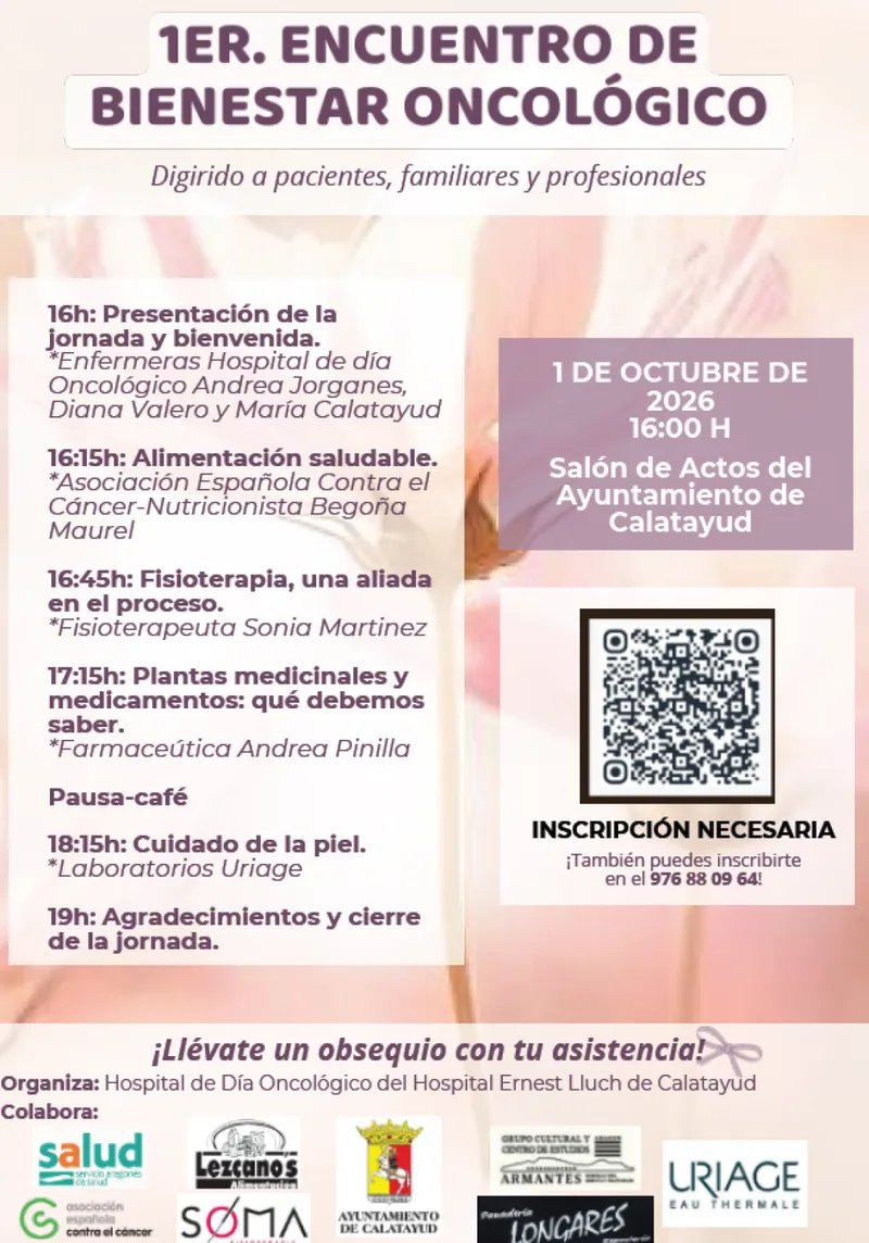 Calatayud acoge el I Encuentro de Bienestar Oncológico organizado por el Hospital Ernest Lluch