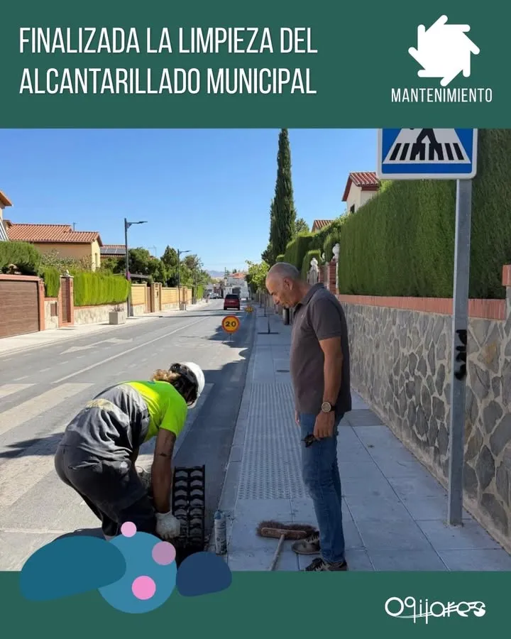 Ogíjares finaliza la limpieza del alcantarillado para prevenir inundaciones