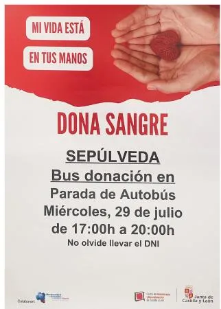 Sepúlveda habilita un punto de donación de sangre móvil este miércoles