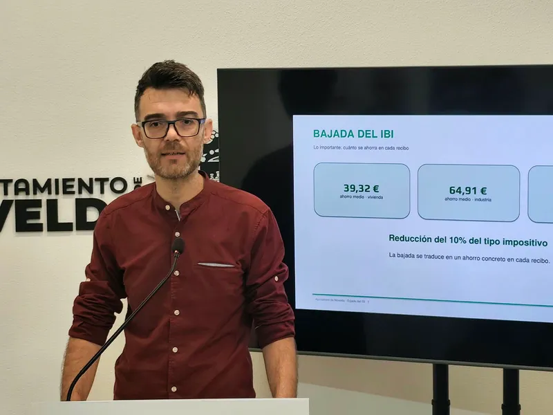 Novelda reducirá el IBI un 10% en 2027 tras sanear las cuentas municipales