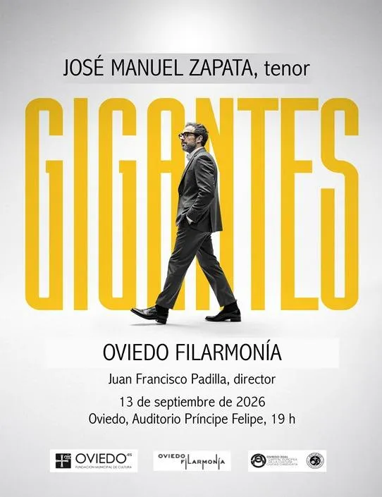 Zapata Tenor y Oviedo Filarmonía presentan "Gigantes" con clásicos de la música en español