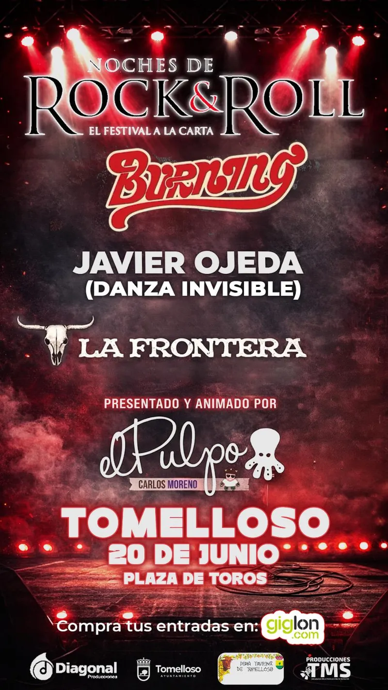 Tomelloso acoge el festival 'Noches de Rock and Roll' con La Frontera y Burning