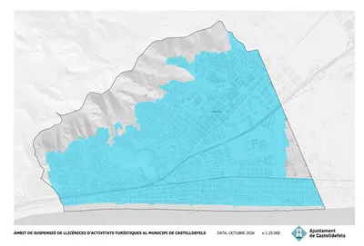 Castelldefels congela la concesión de licencias para nuevos alojamientos turísticos durante un año