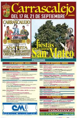 Carrascalejo revive sus fiestas patronales de San Mateo con un programa variado