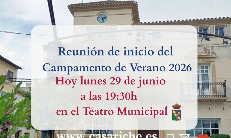 Casariche convoca reunión informativa para el Campamento de Verano