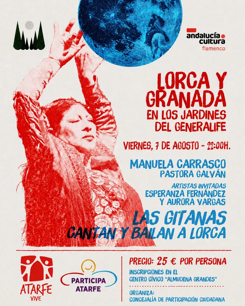 Atarfe acerca el flamenco y la poesía de Lorca a los Jardines del Generalife