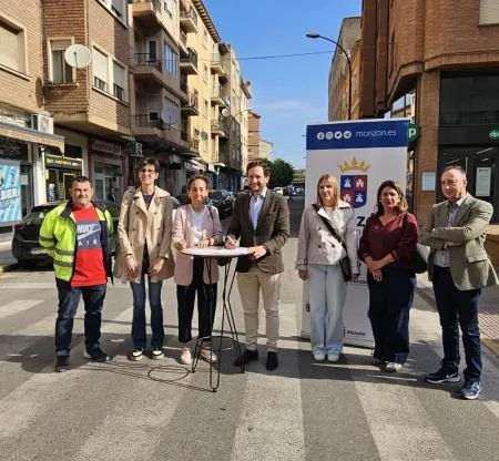 Monzón inicia las obras de reurbanización de la calle Calvario con fondos europeos