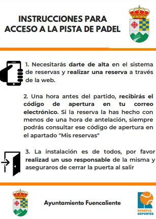 Fuencaliente abre al público la pista de pádel municipal con sistema de reservas online