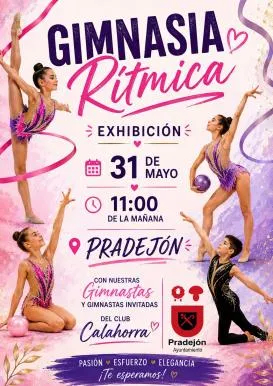 Pradejón celebra una exhibición de gimnasia rítmica el 31 de mayo