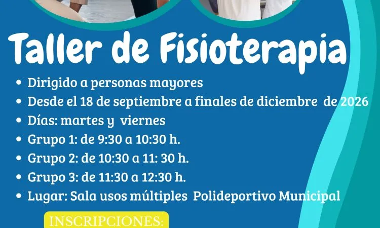 Casariche lanza un taller de fisioterapia para mayores con inscripción abierta en septiembre