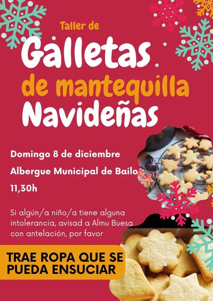 Bailo organiza un taller de galletas de mantequilla para celebrar la Navidad