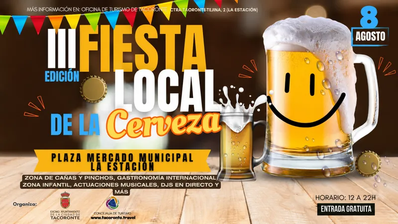 Tacoronte celebra la III Fiesta de la Cerveza con gastronomía y música en la Plaza del Mercado