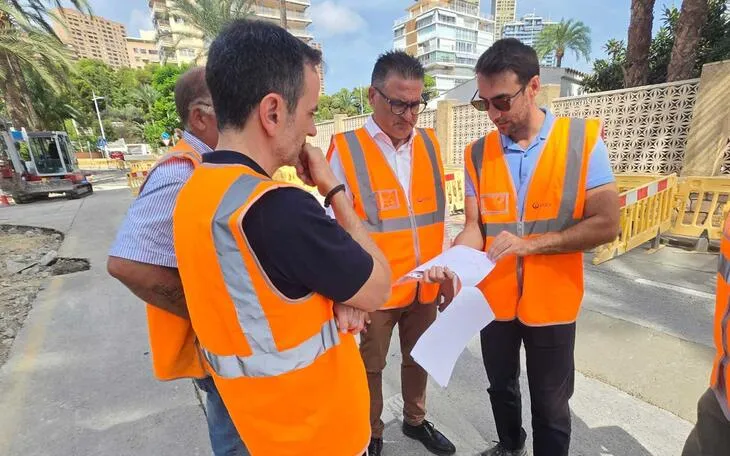 Benidorm renueva infraestructuras hidráulicas en la calle Vinaroz con una inversión de 260.000 euros