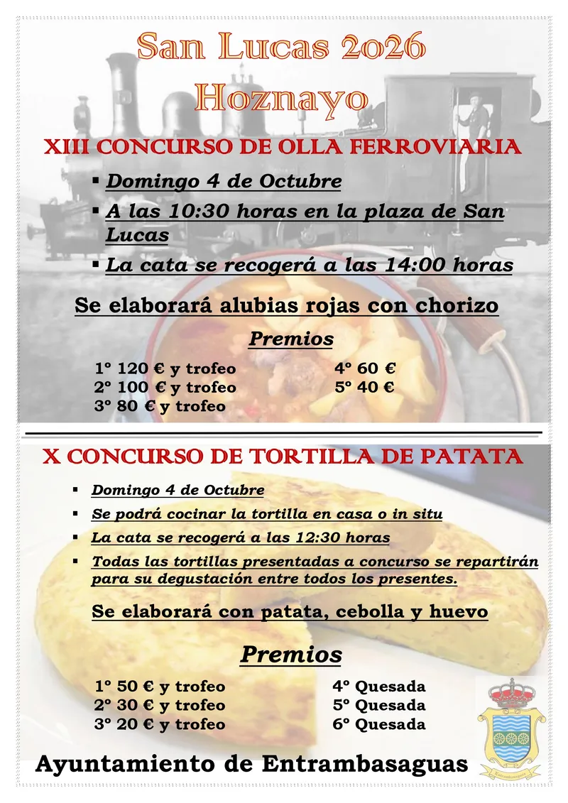 Hoznayo celebra el XIII Concurso de olla ferroviaria y X de tortilla de patata