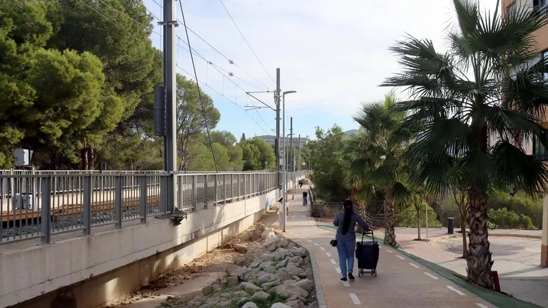Corte peatonal en Benidorm hasta finales de agosto por obras en el TRAM