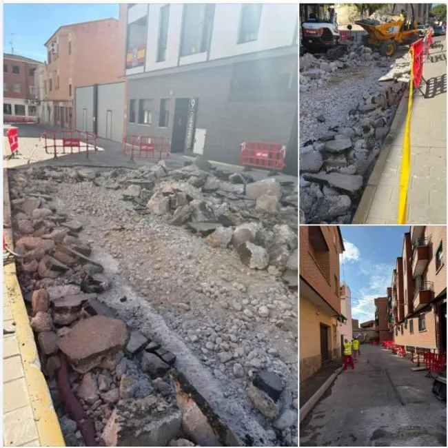 Mocejón inicia la renovación de aceras y calzadas en las calles Quevedo y Comisario