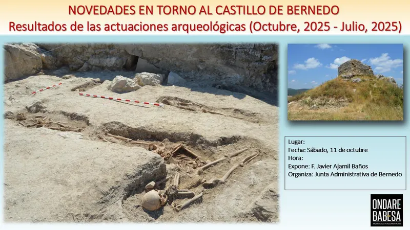 Descubren importantes vestigios arqueológicos en el Castillo de Bernedo