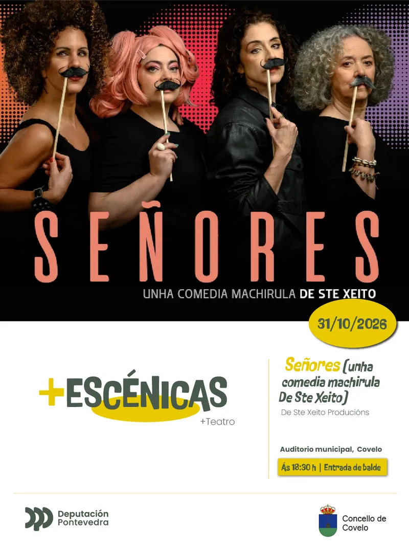 Covelo acoge la obra teatral 'Señores' con entrada gratuita