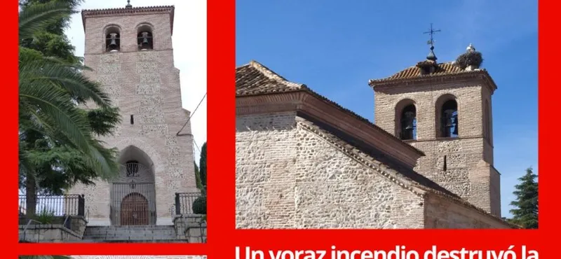El incendio de 1879 que arrasó la Iglesia de Alalpardo y salvó su torre