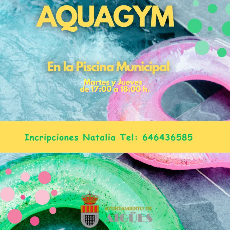 Aigües abre inscripciones para clases de aquagym y natación en la piscina municipal