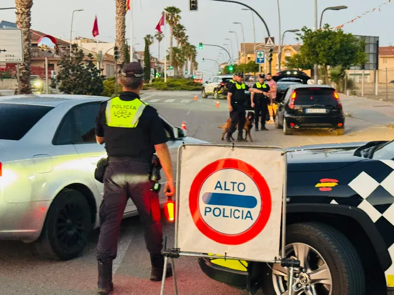 La Policía Local de Lorca detiene a siete personas y refuerza controles en barrios y pedanías