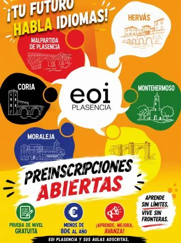 Moraleja abre el plazo de preinscripción para estudiar inglés en el curso 2026/27