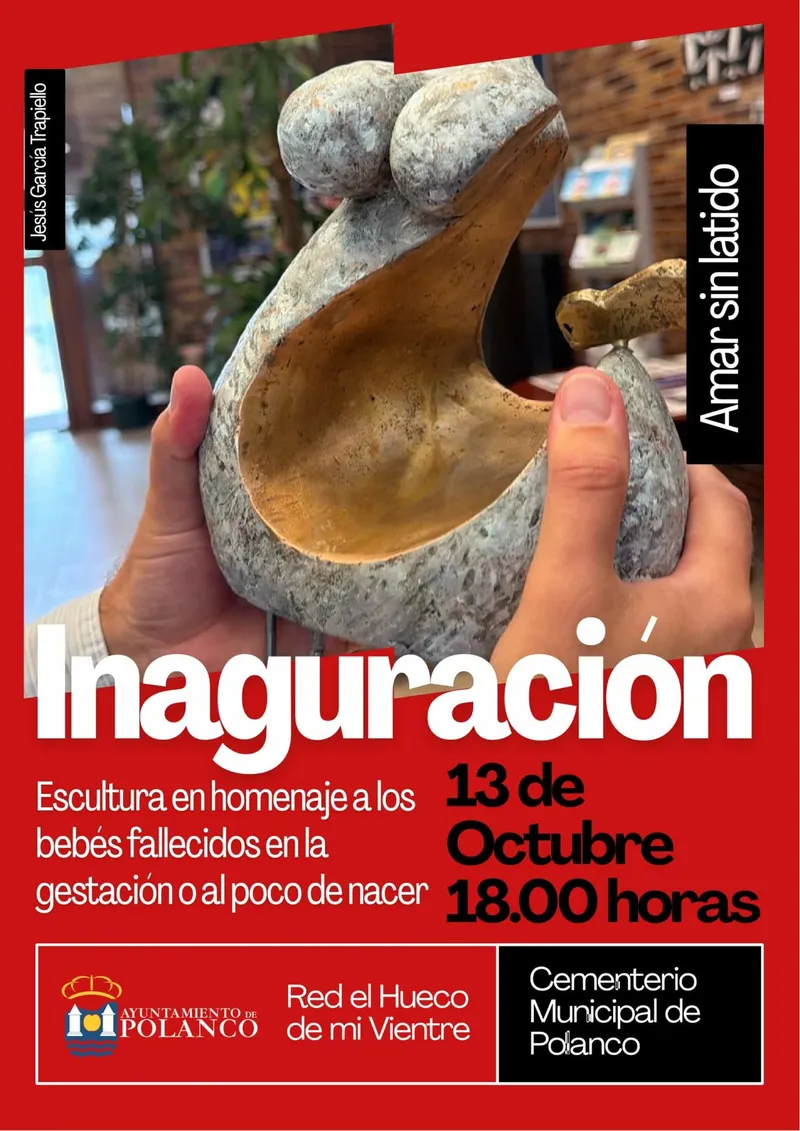 Polanco inaugura escultura en homenaje a los bebés no nacidos