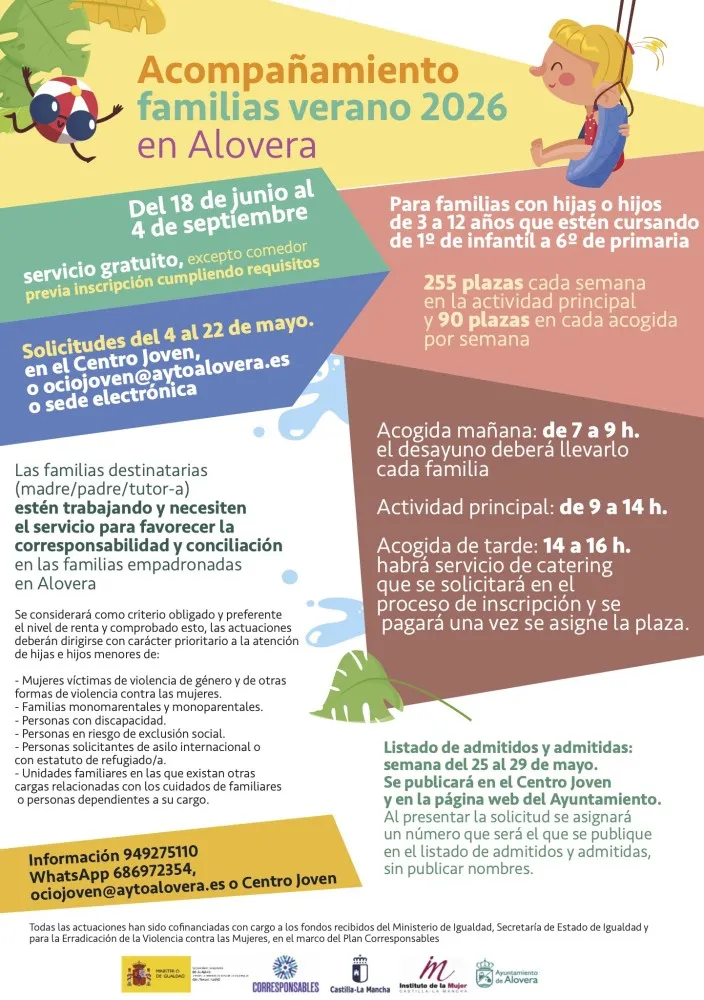 Alovera abre inscripciones para campamentos de verano dirigidos a niños de 3 a 12 años