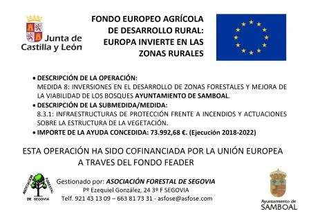 Inversiones europeas para la protección y mejora de los bosques de Samboal