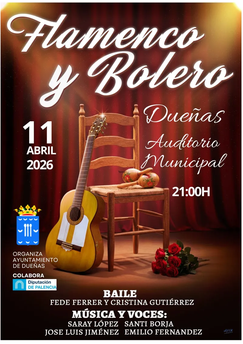 Dueñas acoge un espectáculo de flamenco y bolero el 11 de abril