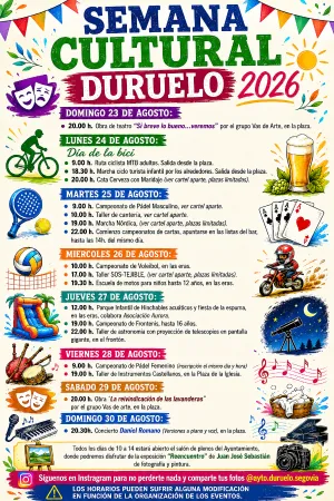 Duruelo celebra su Semana Cultural con teatro, deporte y talleres
