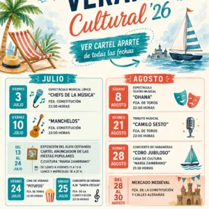 Bargas presenta su programación cultural de verano con una variada oferta de ocio y formación
