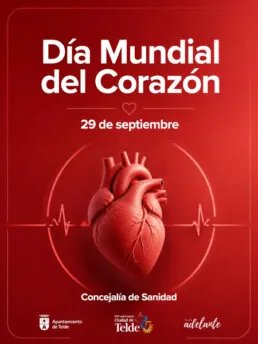 Telde se tiñe de rojo por el Día Mundial del Corazón