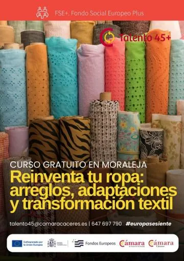 Moraleja ofrece curso gratuito de transformación textil para desempleados mayores de 45 años