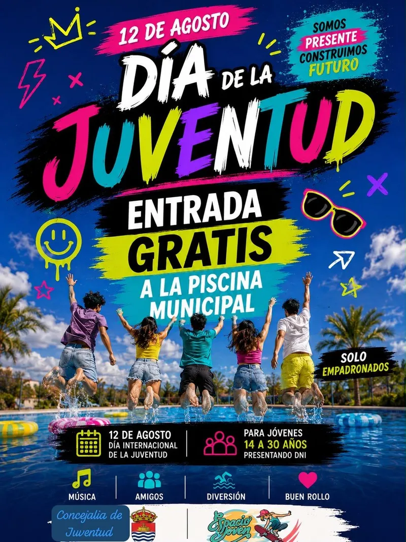 Bargas celebra el Día Internacional de la Juventud con entrada gratuita a la piscina municipal