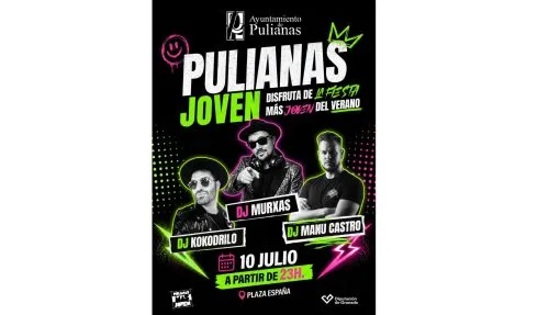 Pulianas celebra su Fiesta Joven el 10 de julio con actividades para la juventud