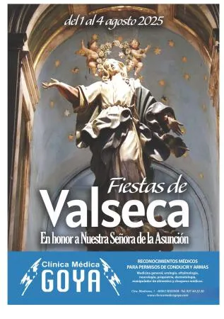 Valseca celebra sus fiestas patronales en honor a Nuestra Señora de la Asunción del 1 al 4 de agosto