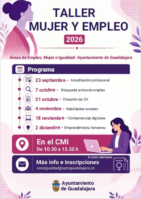 Guadalajara lanza seis talleres para impulsar la empleabilidad femenina