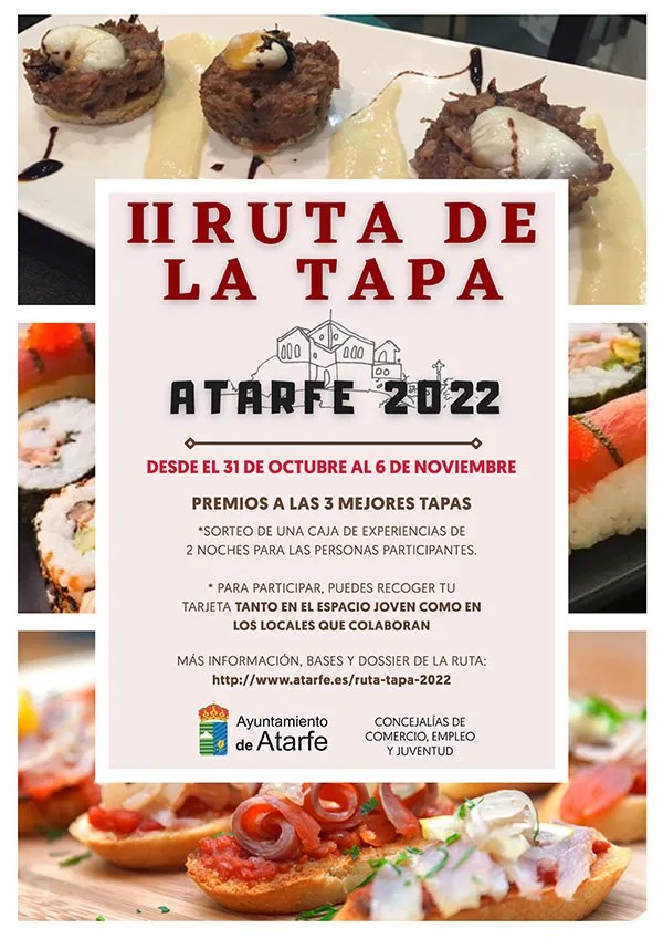 Atarfe celebra su II Ruta de la Tapa con una veintena de establecimientos