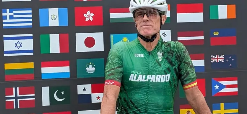 El ciclista José Luis Medranda lleva el nombre de Valdeolmos-Alalpardo hasta Japón