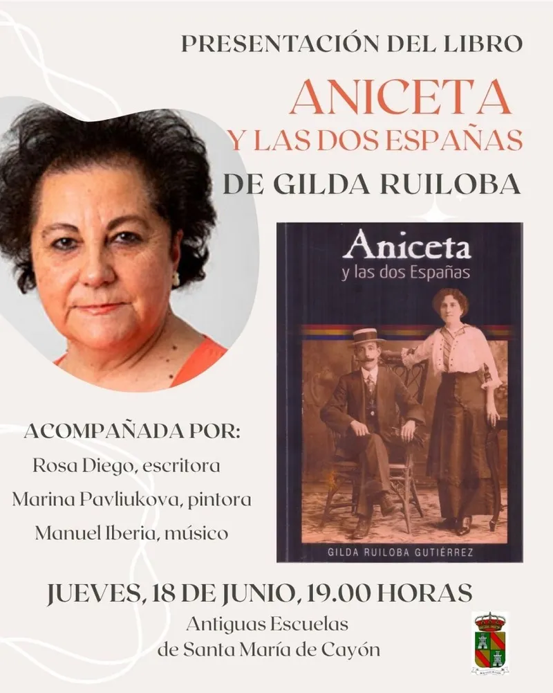 Presentación literaria de "Aniceta y las dos Españas" en Santa María de Cayón
