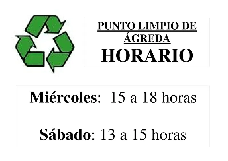 Ágreda ajusta el horario del Punto Limpio para optimizar su servicio